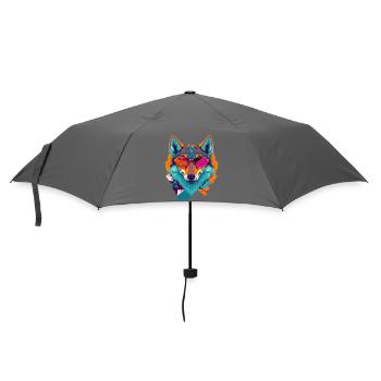 Révolte rétro des loups - Parapluie standard - bruyère - Devant