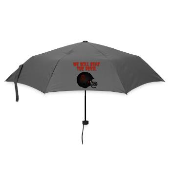 Message de motivation sombre avec crâne - Parapluie standard - bruyère - Devant