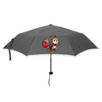 Squirrel: The Nutty Defender - Umbrella (small) - grey - Front