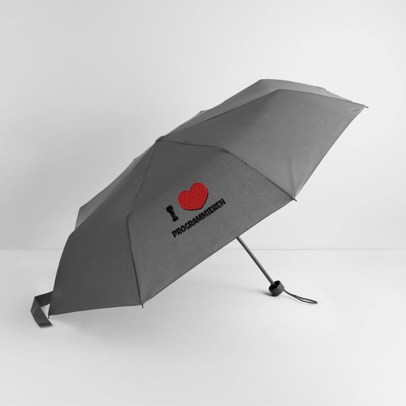 Developer Herz Webentwickler Statement Computer Regenschirm (klein)