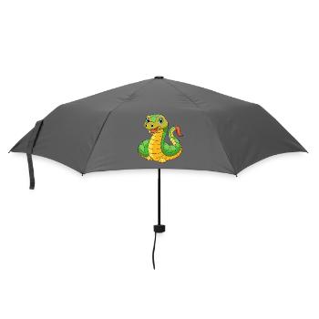 Anaconda Cute Mascot Cartoon Character Kawaii - Umbrella (small) - grey - Front