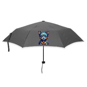 Russische Spielzeug Hund Rasse Bunte Karikatur Kawaii - Regenschirm (klein) - Grau - Vorne