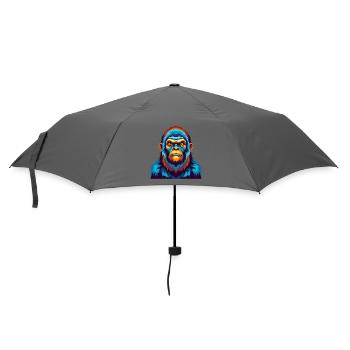 BigFoot coloré Kawaii Dessin animé Personnage Clipart - Parapluie standard - bruyère - Devant
