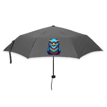 Bird Colorful Kawaii Cartoon Character Clipart - Umbrella (small) - grey - Front