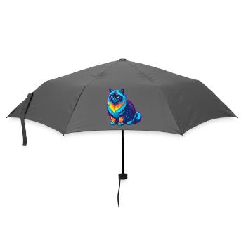 Himalayan Cat Breed Cartoon Kawaii Animal Pet - Umbrella (small) - grey - Front