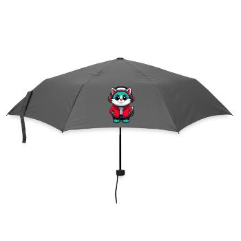 Australische Nebelkatzenrasse Karikatur Kawaii Tier - Regenschirm (klein) - Grau - Vorne