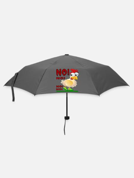 ANTWORT NEIN - HÜHNERSTALL - Regenschirm (klein) - Grau