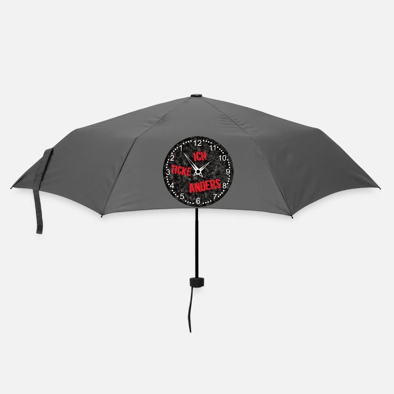 uhr - Regenschirm (klein) - Grau