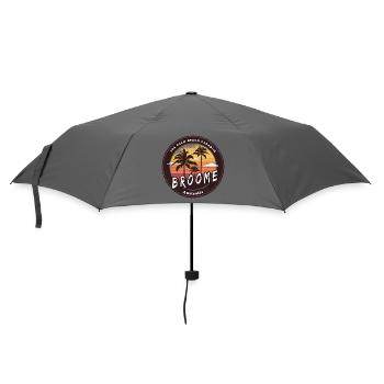 Broome Australien Palmen Strand Design - Regenschirm (klein) - Grau - Vorne