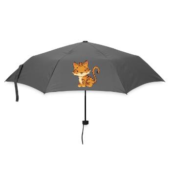 Tiger - Regenschirm (klein) - Grau - Vorne