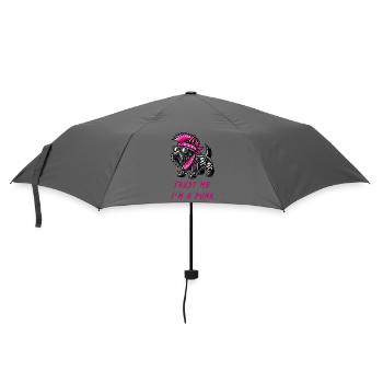 Scottish Terrier Punk Musik - Regenschirm (klein) - Grau - Vorne