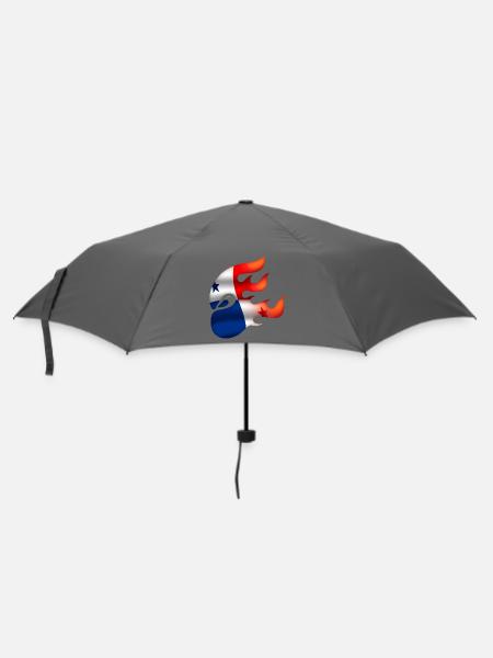 Panama Flagge - Panama - Ninja - Regenschirm (klein) - Grau