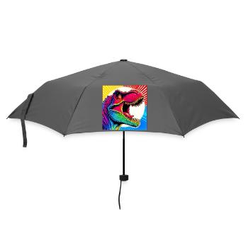 Dinosaurier - Regenschirm (klein) - Grau - Vorne