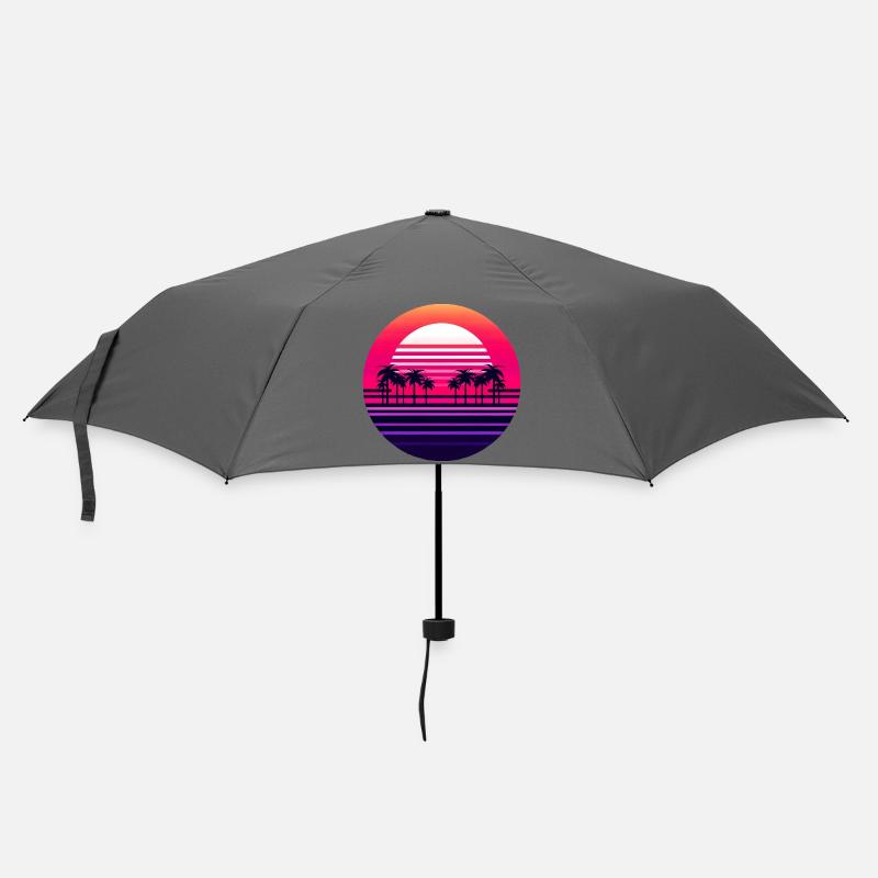 Neon Sunset Palmlands - Umbrella (small) - grey