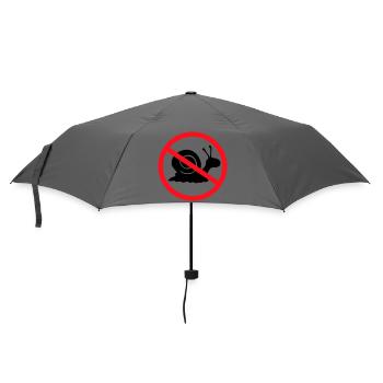 Schnecke Verboten Schild Zone gegen keine Hinweis - Regenschirm (klein) - Grau - Vorne