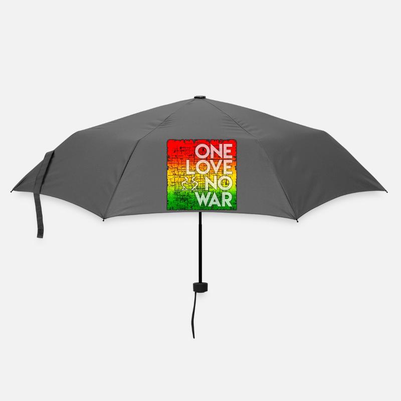 Friedens-Statement im Regenbogen-Design - Regenschirm (klein) - Grau