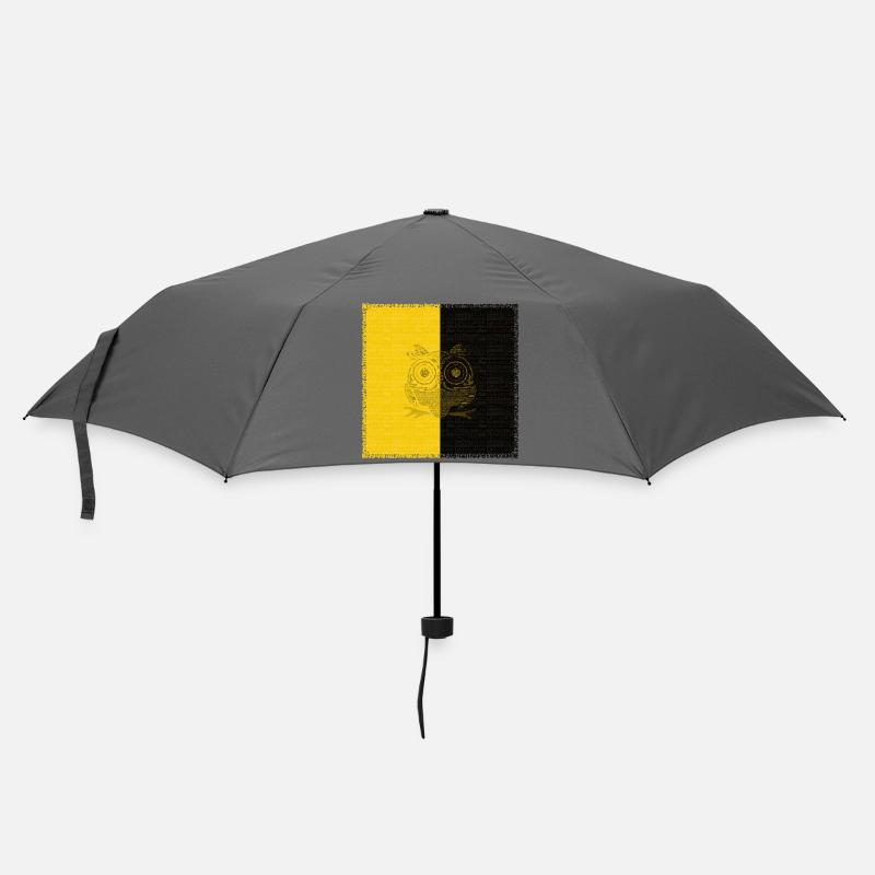 VAMNE Buchstabeneule - Regenschirm (klein) - Grau
