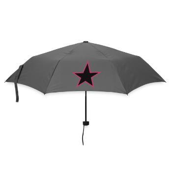 Bordure rose Étoile Design - Parapluie standard - bruyère - Devant