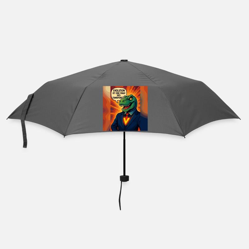 Dino en costume – l’évolution est une question d’opinion - Parapluie standard - bruyère