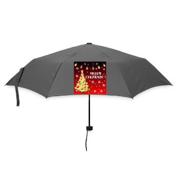 Drôles de joyeux Noël frites - Parapluie standard - bruyère - Devant