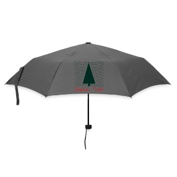Christmas Tree - Minimalist - Umbrella (small) - grey - Front