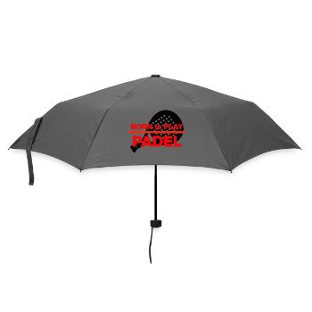 Born to Padel, Racket Born! Smash it - Umbrella (small) - grey - Front