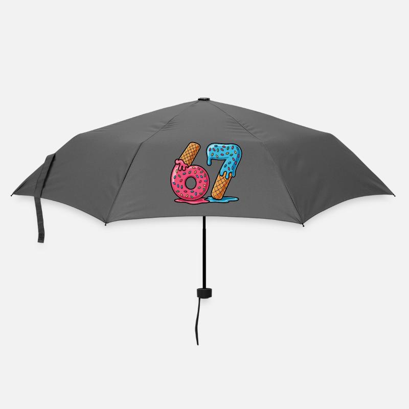 Six Seven Funny Kids Meme - Umbrella (small) - grey