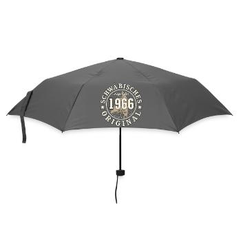60th Birthday 2026 Swabian Original Gift - Umbrella (small) - grey - Front