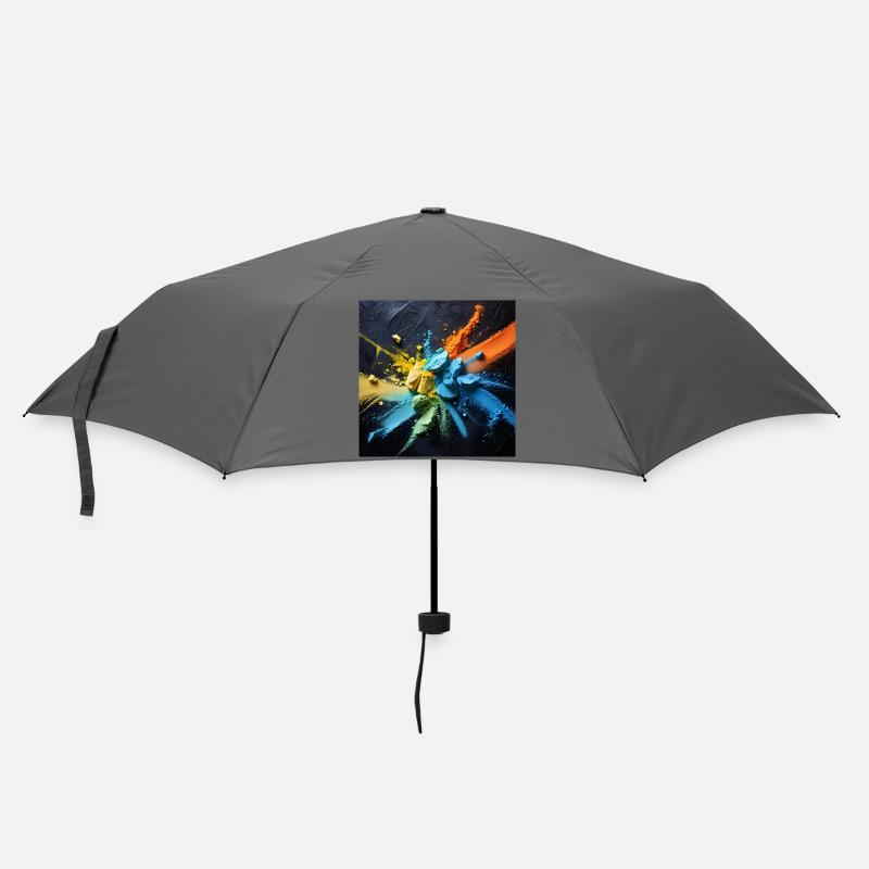 Rainbow dust explosion - Umbrella (small) - grey