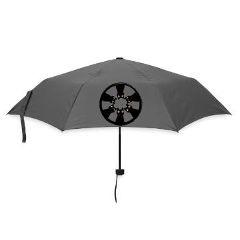 Cat Gaze Circle: Eyes from the Darkness - Umbrella (small) - grey - Front