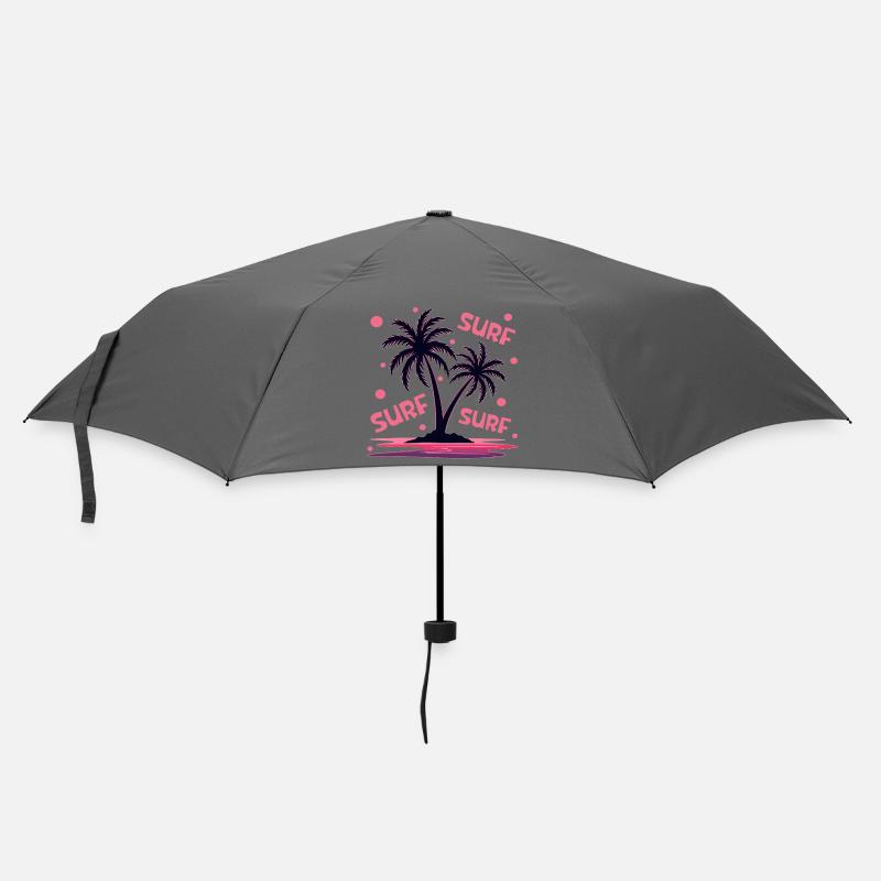 Surfen Palmen - Regenschirm (klein) - Grau