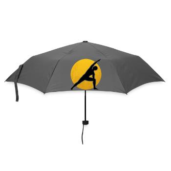 Yoga Utthita Parsvakonasana Silhouette Sun - Umbrella (small) - grey - Front