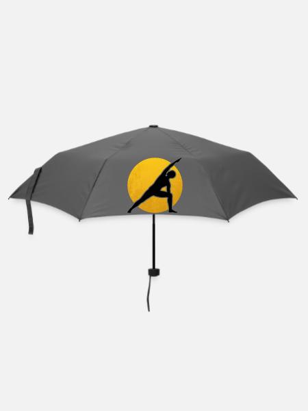 Yoga Utthita Parsvakonasana Silhouette Sun - Umbrella (small) - grey
