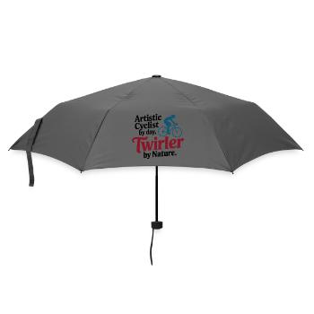 Künstlerischer Radfahrer Cycler By Day Twirler Pro - Regenschirm (klein) - Grau - Vorne