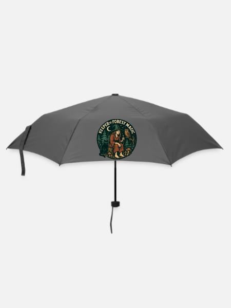 Waldzauber-Wächterin - Regenschirm (klein) - Grau
