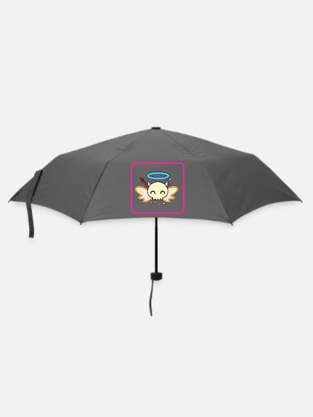 Skull Angel - Regenschirm (klein) - Grau