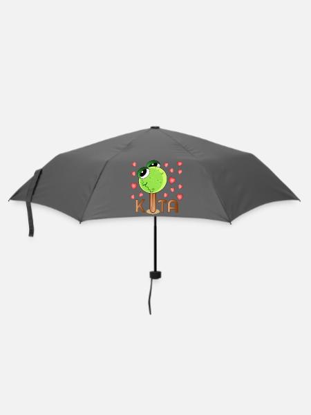 Eiscreme Frosch Kita - Regenschirm (klein) - Grau