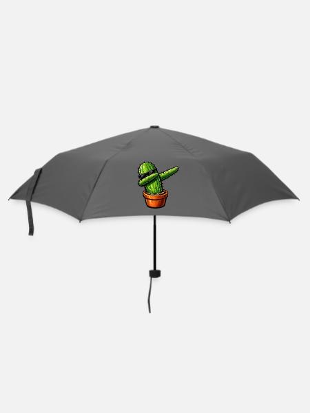 Dabbing Kaktus - Regenschirm (klein) - Grau