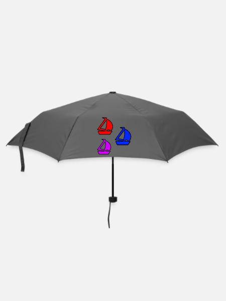 Segelboote - Regenschirm (klein) - Grau