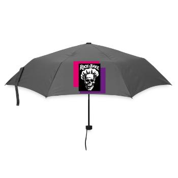 Rock and Bake Skull Chef - Regenschirm (klein) - Grau - Vorne