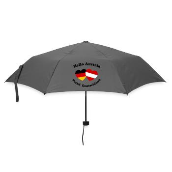 Hallo Österreich Auswandern - Regenschirm (klein) - Grau - Vorne