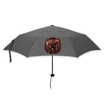 Vulkanischer Golem - Regenschirm (klein) - Grau - Vorne