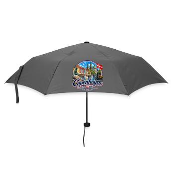 Copenhagen - Denmark - Kopenhagen - Dänemark - Regenschirm (klein) - Grau - Vorne