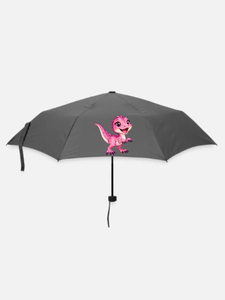 Greifvogel Rose Kawaii - Regenschirm (klein) - Grau