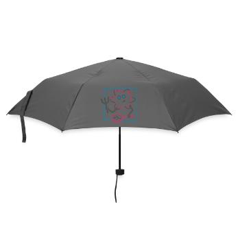 Rührkeiser (für helle Hintergründe) - Regenschirm (klein) - Grau - Vorne