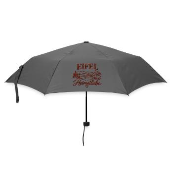 Eifel Heimatliebe - Regenschirm (klein) - Grau - Vorne