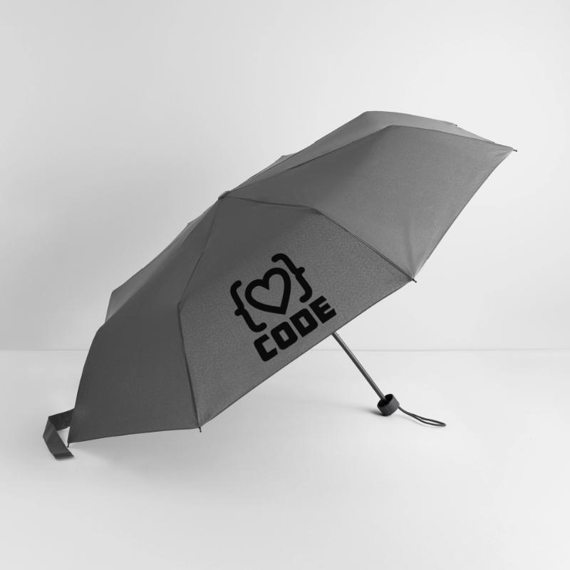 Logo de code de programmeur cardiaque avec texte CODE Parapluie standard