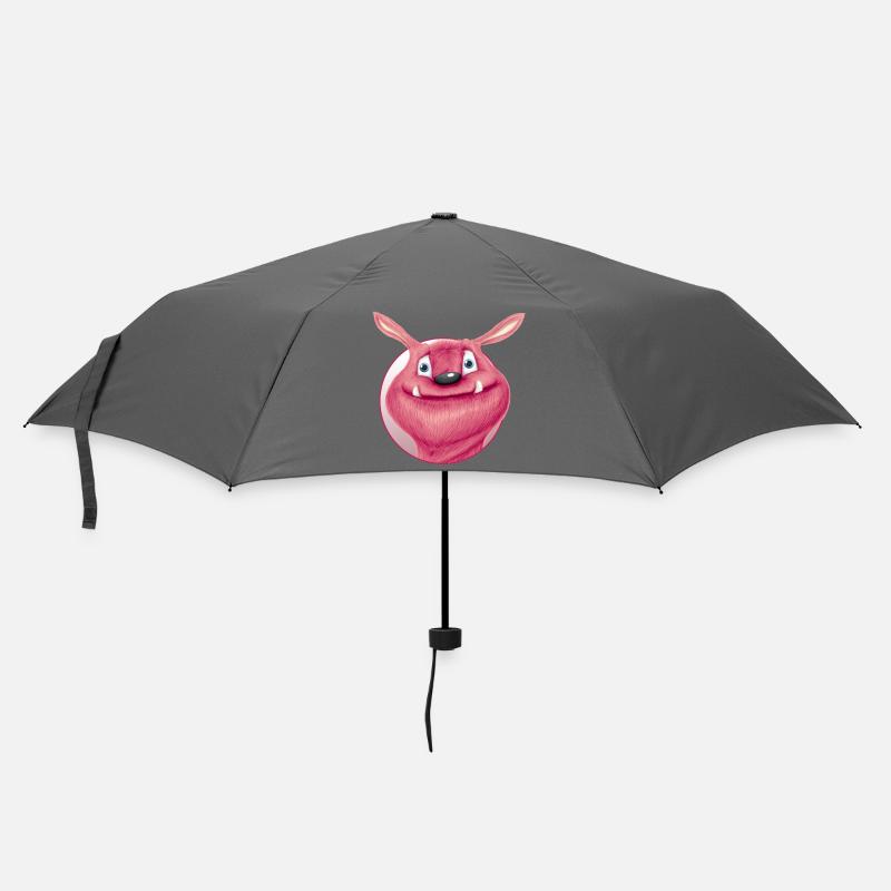 rotes monster - Regenschirm (klein) - Grau