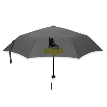 Hasse diese Stadt Verlierer Stadt Doku-Ausgabe - Regenschirm (klein) - Grau - Vorne