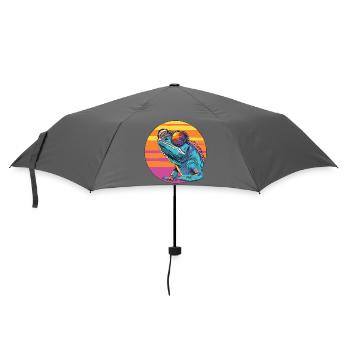 Caméléon avec des lunettes de soleil - Parapluie standard - bruyère - Devant